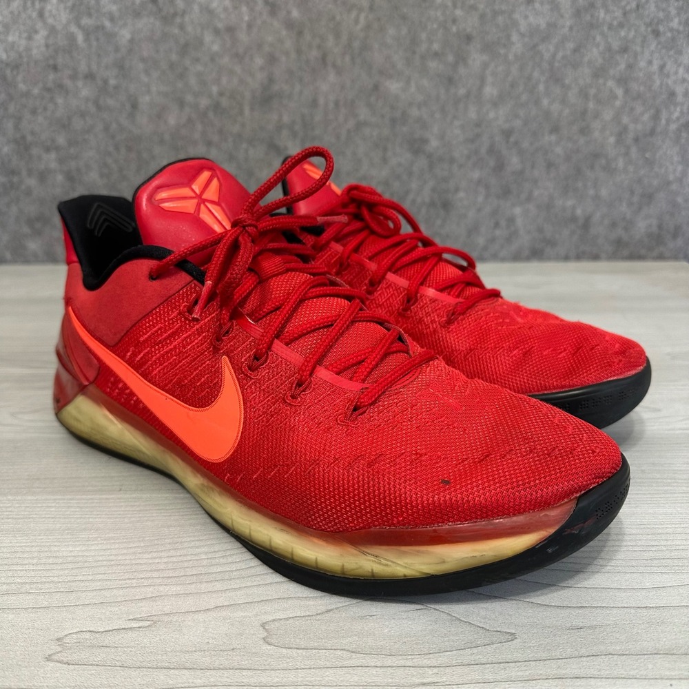 Nike Kobe AD Mens 12.5 Red Basketball Shoes 852425-608 (NO INSOLES)